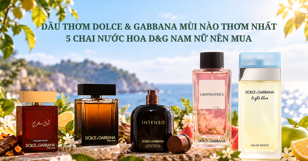 Dầu thơm Dolce & Gabbana mùi nào thơm nhất