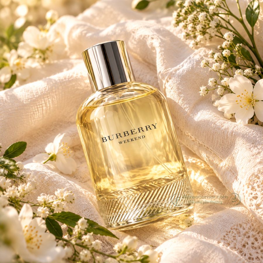 Dầu thơm Burberry nữ Weekend EDP sở hữu thiết kế cổ điển, mộc mạc với họa tiết kẻ sọc truyền thống