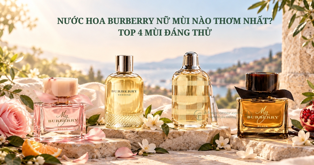 Nước hoa Burberry nữ mùi nào thơm nhất? Top 4 mùi đáng thử