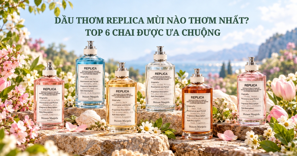 Dầu thơm Replica mùi nào thơm nhất? Top 6 chai nước hoa Replica được ưa chuộng