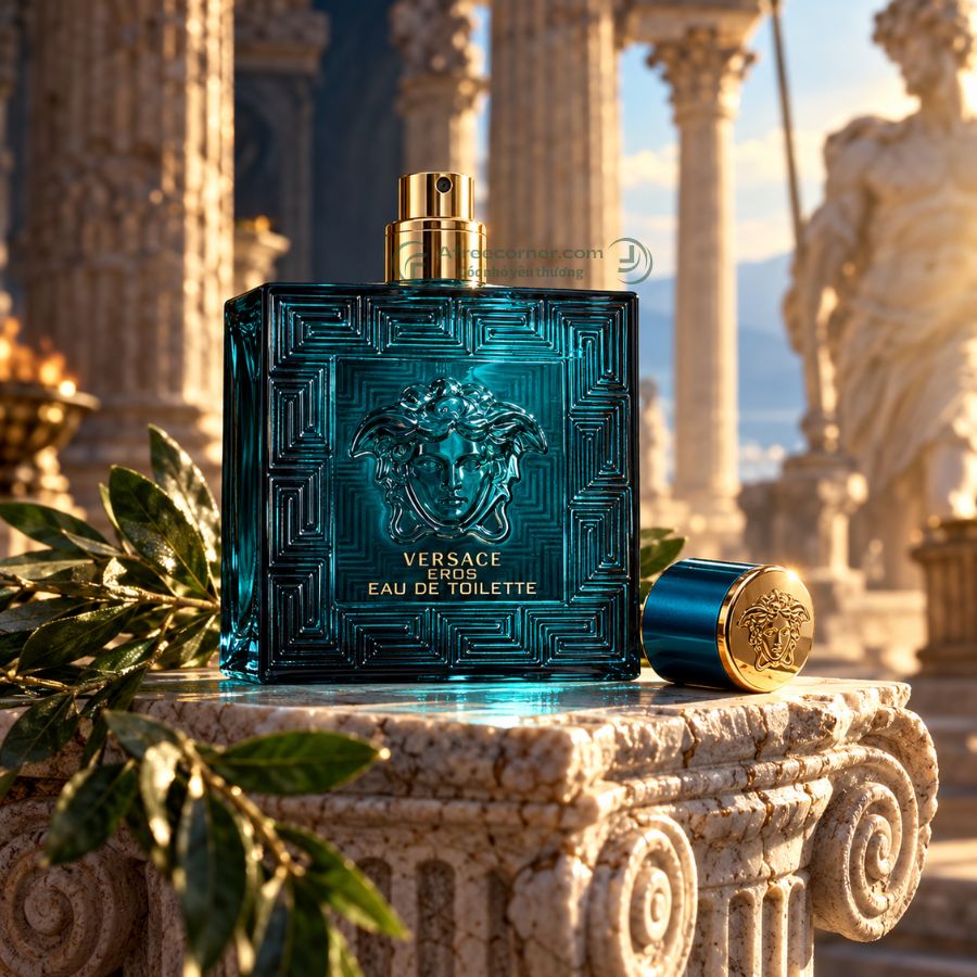 Nước hoa Versace Eros EDT lấy cảm hứng từ Eros, vị thần tình yêu trong thần thoại Hy Lạp