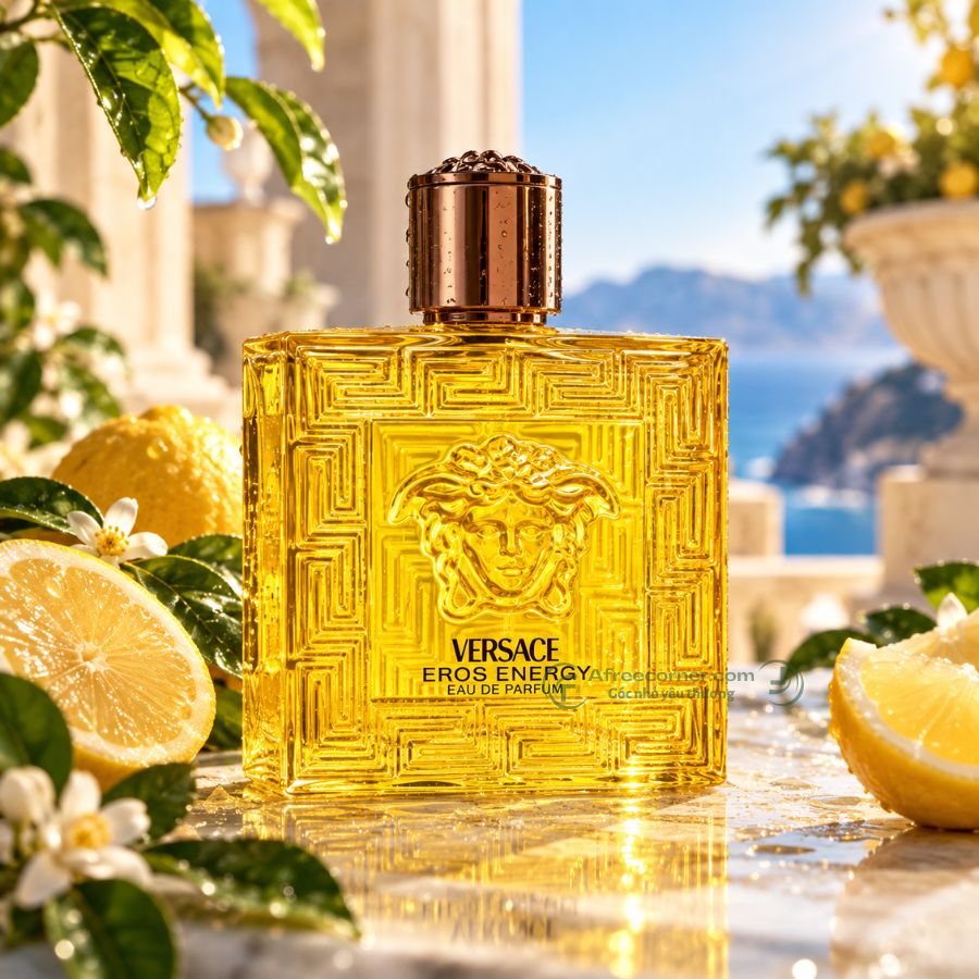 Nước hoa Versace Eros Energy EDT lấy cảm hứng từ vẻ đẹp rực rỡ của vùng biển Địa Trung Hải