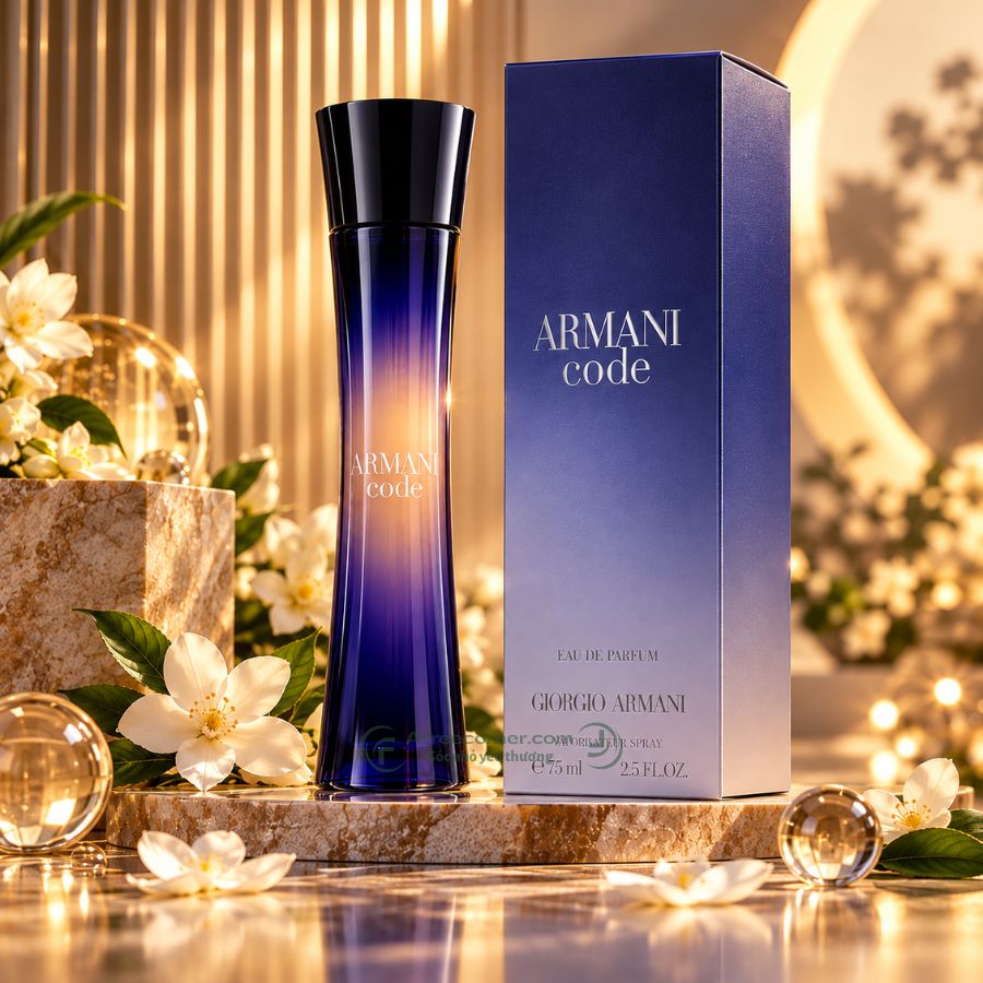 Nước hoa Armani Code Pour Femme đem đến sự cuốn hút của vẻ đẹp huyền ảo, gợi cảm