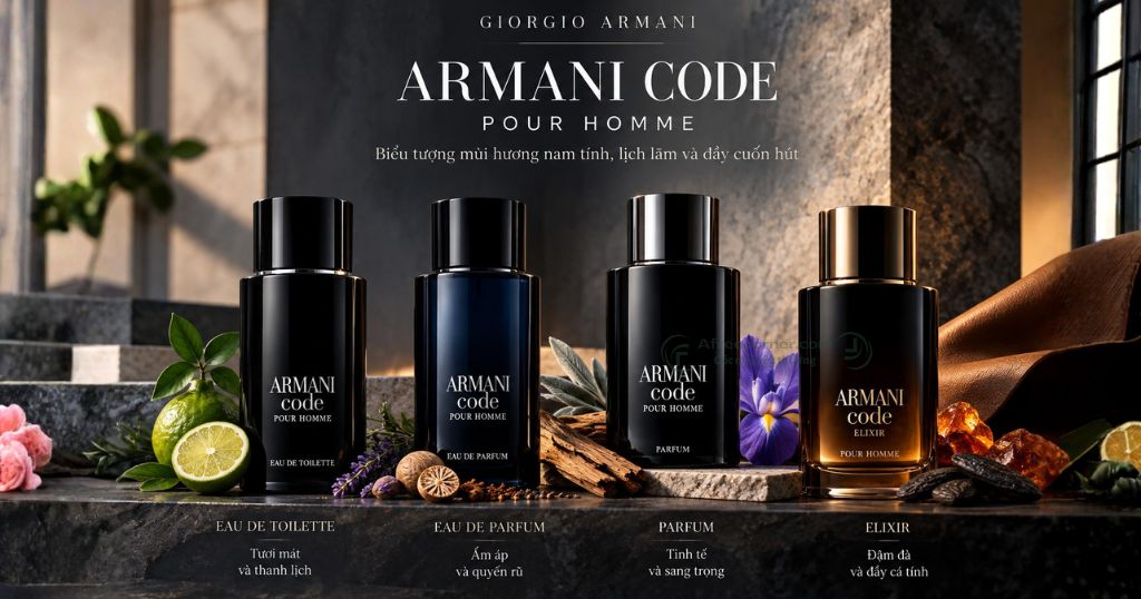 Nước hoa Armani Code Pour Homme gây chú ý nhờ cách kết hợp nốt hương cam chanh, gia vị và gỗ ấm
