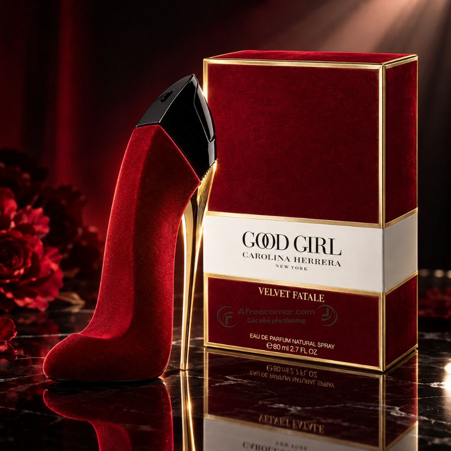 Nước hoa guốc đỏ Good Girl Velvet Fatale phủ nhung đỏ vừa sang trọng vừa có chút khiêu khích