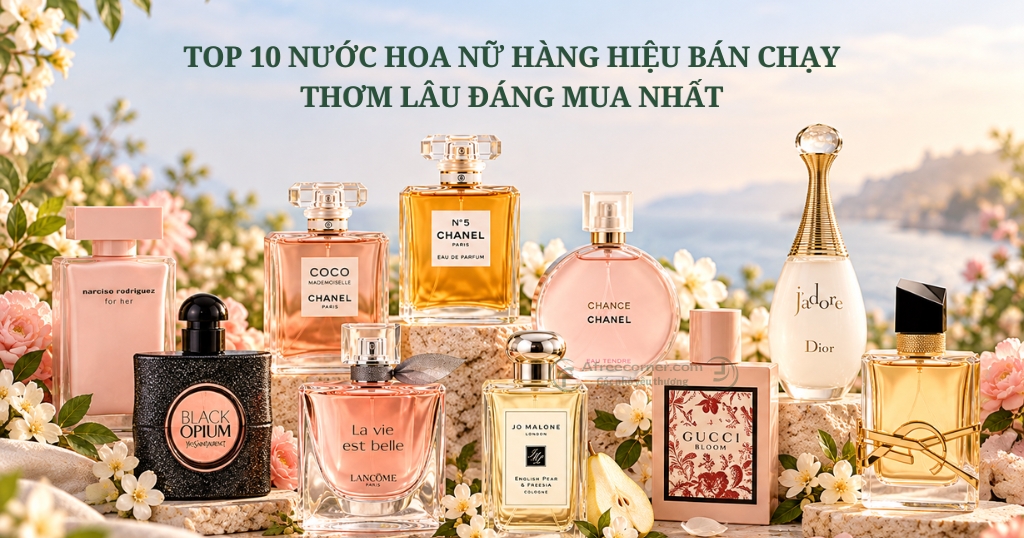 Top 10 nước hoa nữ hàng hiệu bán chạy, thơm lâu đáng mua nhất