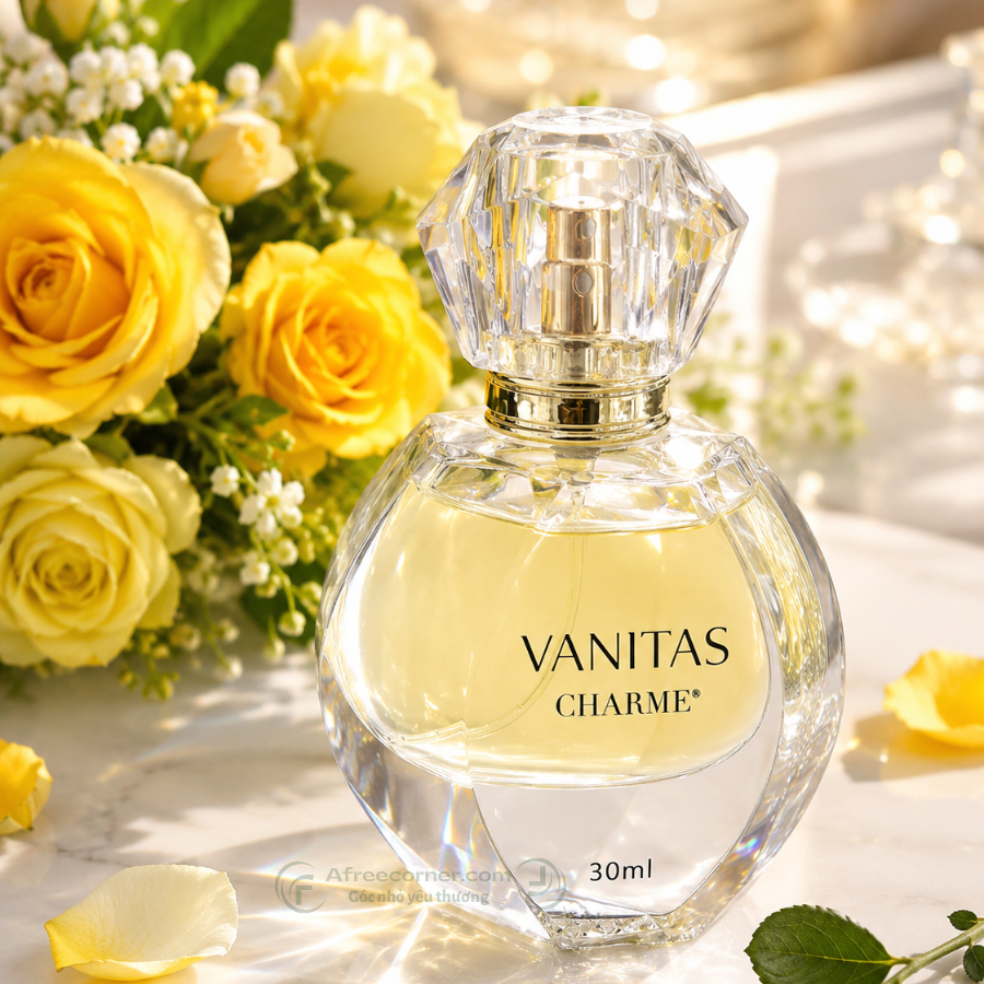 Nước hoa nữ Charme Vanitas tạo cảm giác gọn gàng và nữ tính