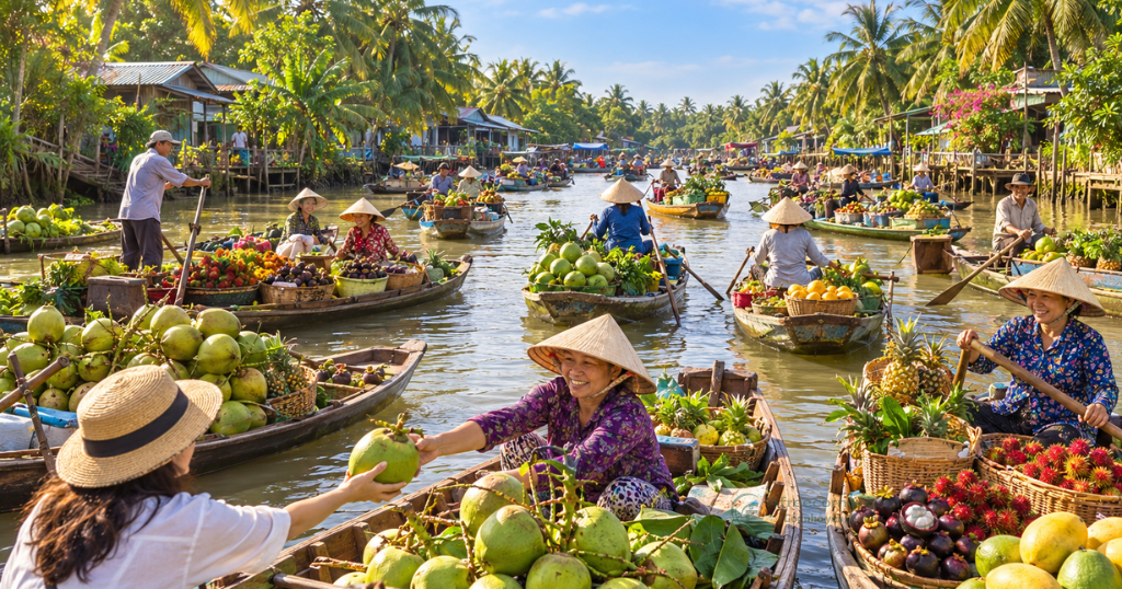 Bến Tre có khí hậu nóng ẩm quanh năm nên bạn gần như có thể đến đây vào bất kỳ thời điểm nào 