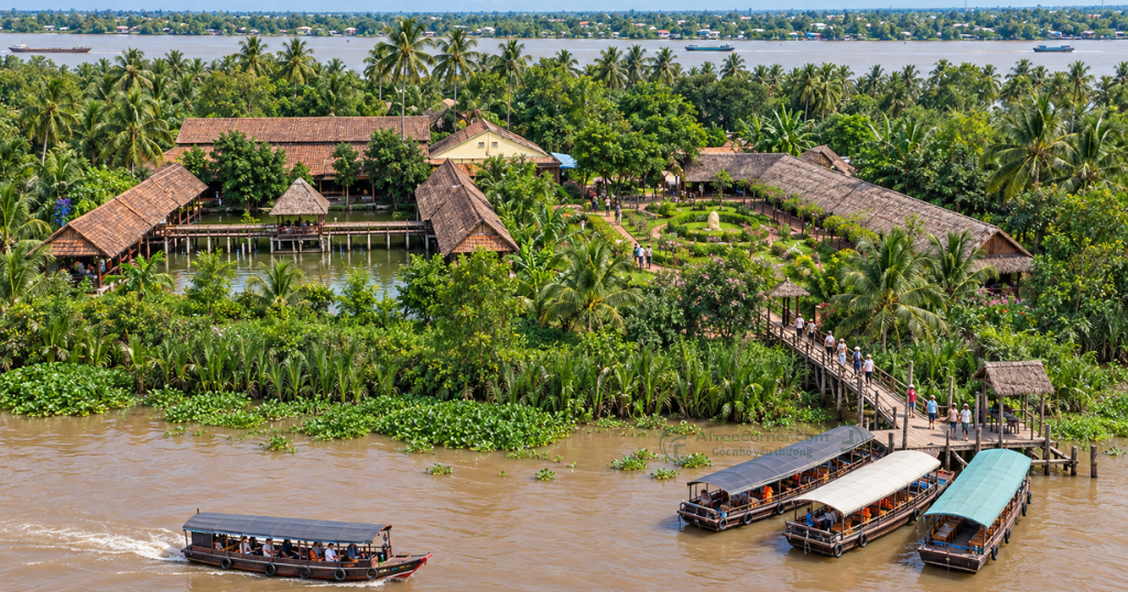 Cồn Phụng là một trong những điểm đến quen thuộc của du lịch Bến Tre