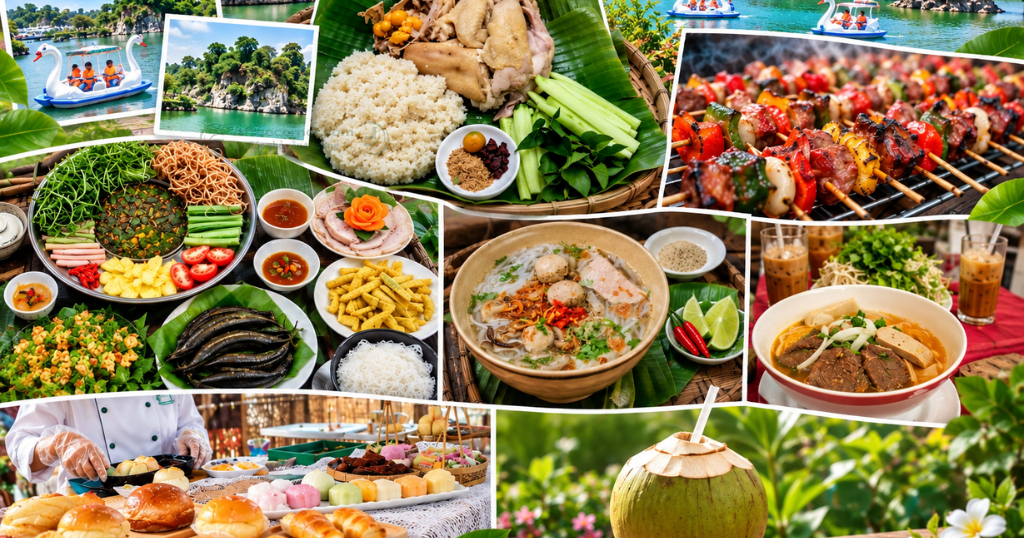 Khu du lịch Bửu Long có các lựa chọn ăn uống phục vụ món Việt cho thực khách