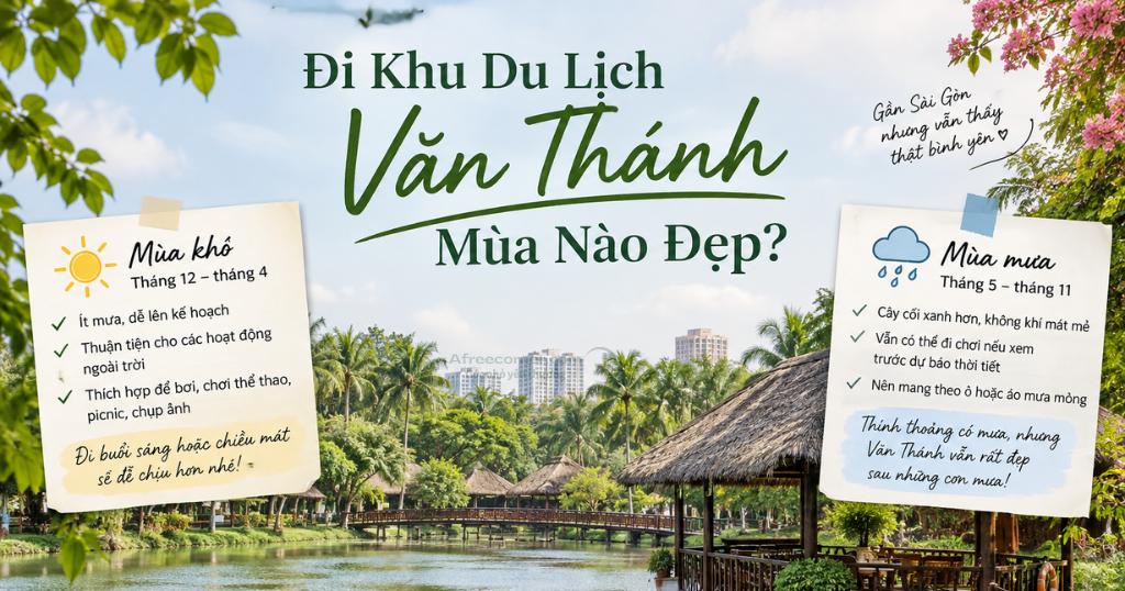Khu du lịch Văn Thánh dễ đi nhất vào mùa khô ở TP.HCM