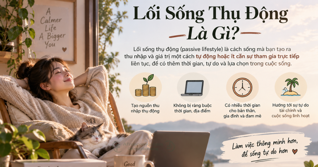 Lối sống thụ động được hiểu là cách sống thiếu chủ động trong cả suy nghĩ lẫn hành động