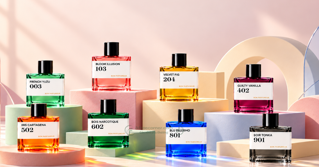 Những con số trên chai nước hoa Bon Parfumeur lấy cảm hứng từ cách ghi chú các mẫu thử trong xưởng