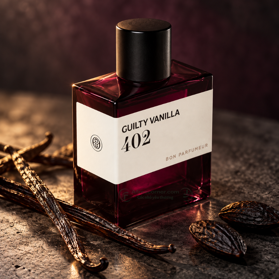 Nước hoa Bon Parfumeur 402 ấm áp, mềm mại như chiếc áo len khoác vào buổi tối trời mát