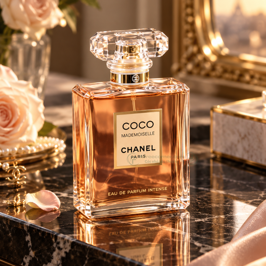 Nước hoa Chanel Coco Mademoiselle Intense EDP quyến rũ với nhóm hương hổ phách, gỗ