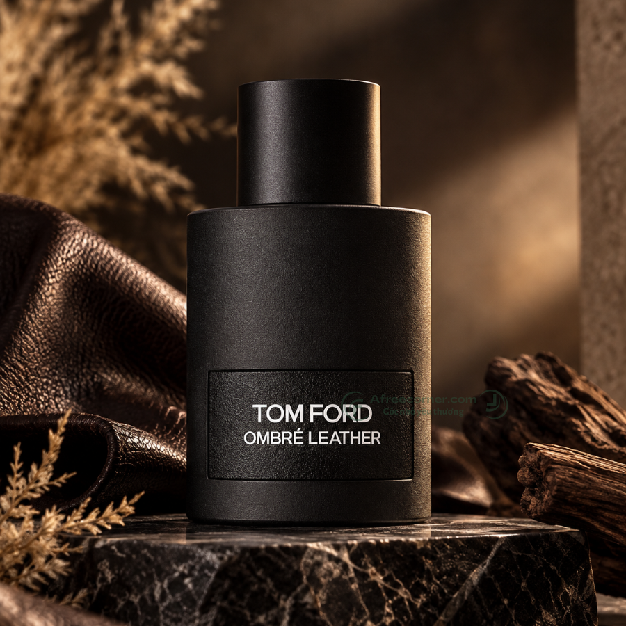 Nước hoa Tom Ford Ombré Leather Reserve lại mở rộng nhóm hương da thuộc theo hướng đa chiều hơn