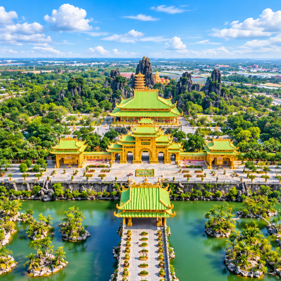 Khu du lịch Đại Nam rộng lớn với diện tích lên tới 711 hecta, quy mô lớn nhất khu vực phía Nam