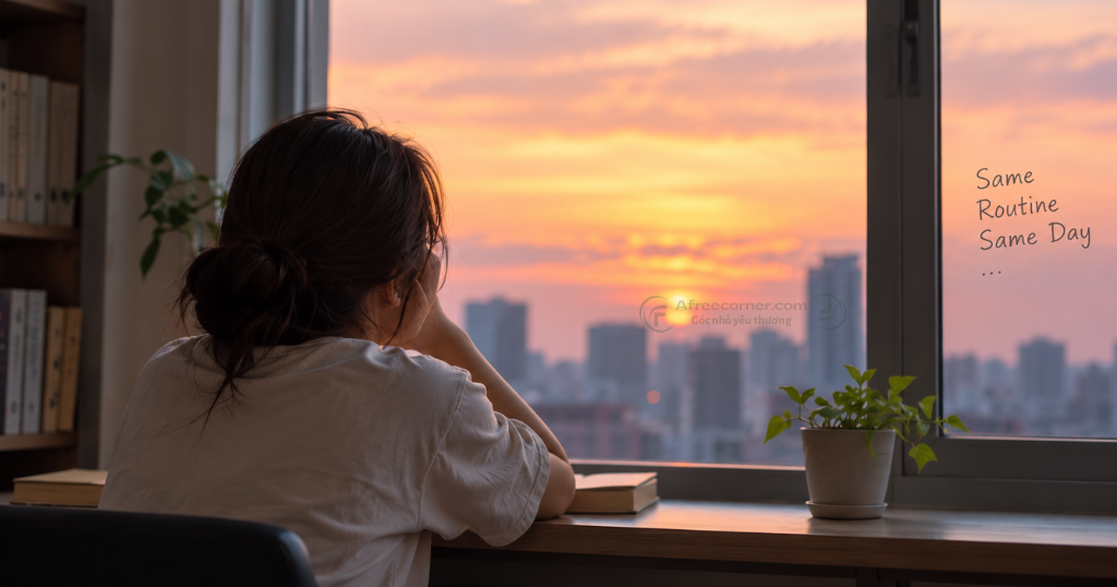 Lối sống vô cảm khiến mình có cảm giác mình chỉ đang “đi qua” từng ngày