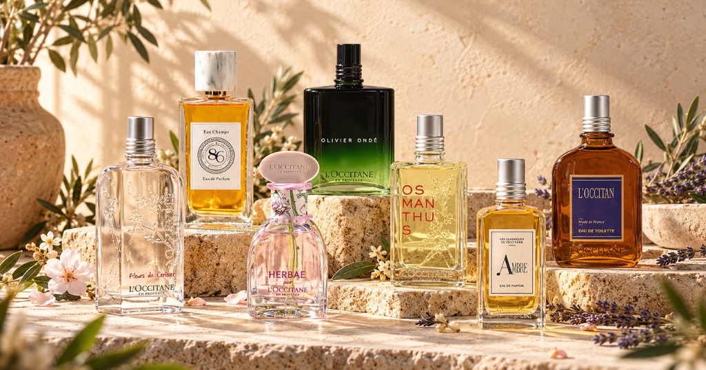 Thiết kế nước hoa L'Occitane nhìn chung không quá phô trương mà tập trung vào đường nét gọn gàng