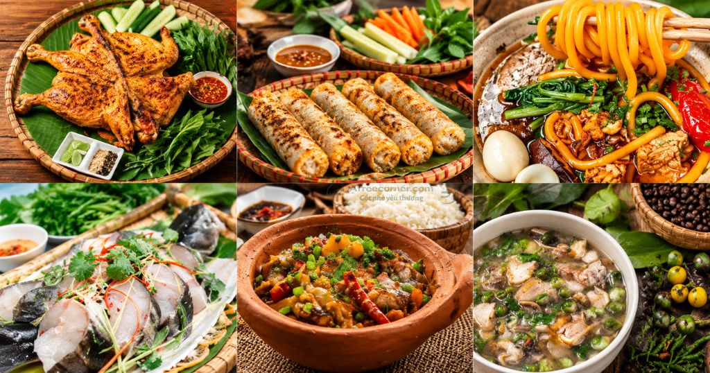 Gà nướng và cơm lam là hai cái tên quen thuộc khi nói đến ẩm thực Tây Nguyên