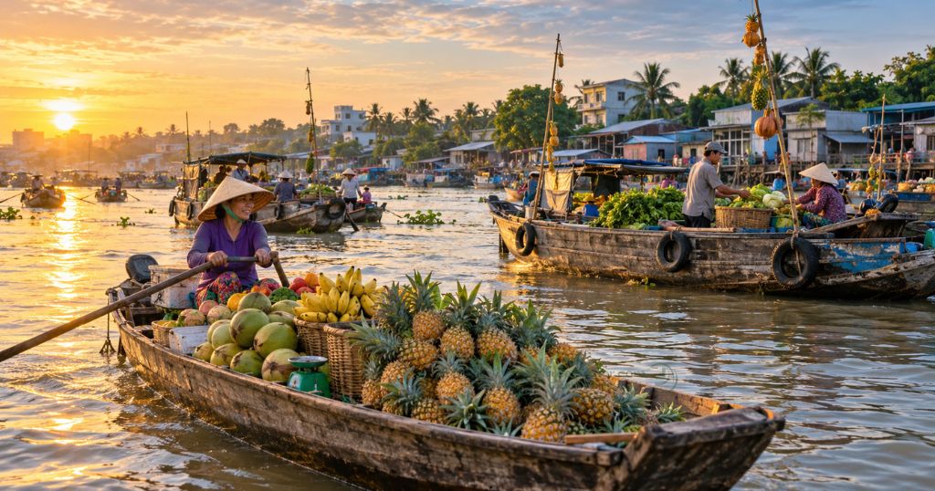 Chợ nổi Cái Răng vẫn là cái tên nhiều người muốn ghé đầu tiên khi đi du lịch Cần Thơ