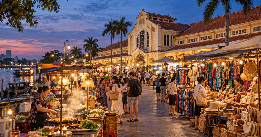 Chợ cổ Cần Thơ là địa điểm bạn nên ghé trong buổi khám phá khu trung tâm du lịch Cần Thơ