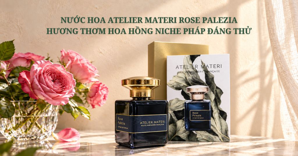 Nước Hoa Atelier Materi Rose Palezia - Hương Hoa Hồng Niche Pháp Đáng Thử