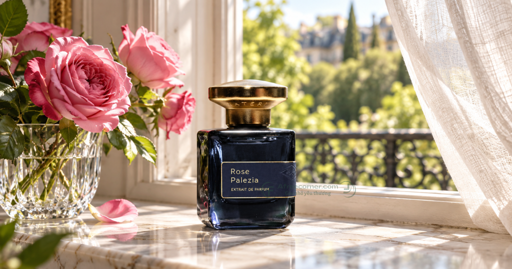 Hiện tại, nước hoa Atelier Materi Rose Palezia Extrait de Parfum 50 ml  khoảng 255 EUR